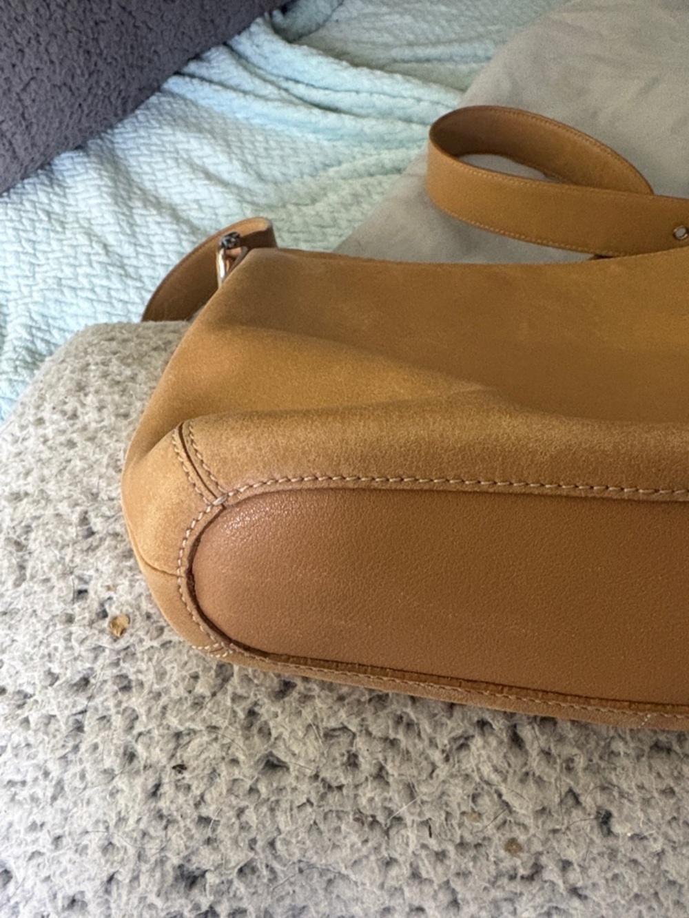Coach Tan Leather Crossbody Bag - Picture 3 of 5